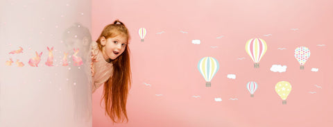 Reusable and Repositionable PVC free fabric wall stickers