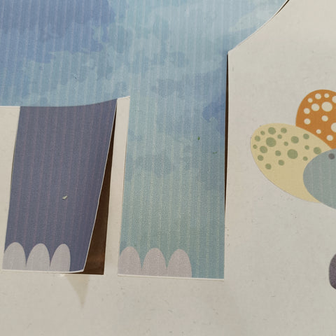 damaged wall sticker