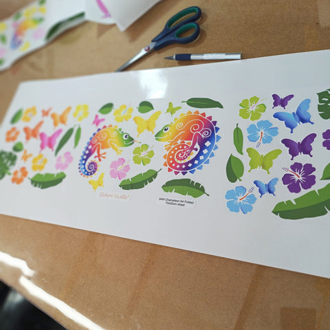 postable fabric wall stickers rainbow