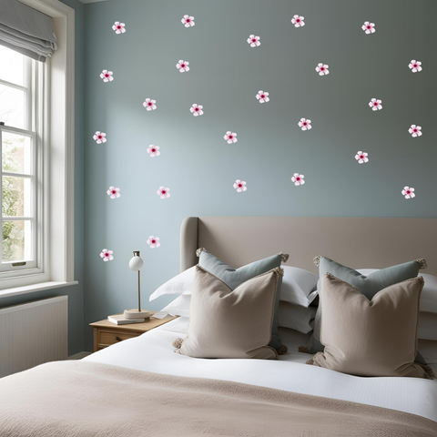 Cherry Blossom Wall Decor Fabric Wall Stickers - Reusable