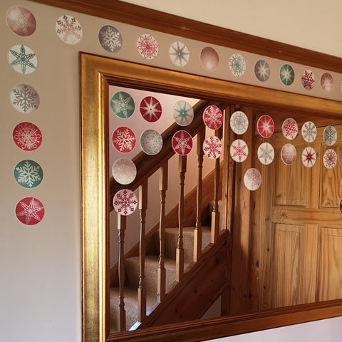 interior design of fabric scandi style wall stickers