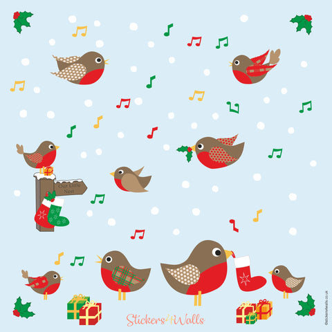 lots of robin wall stickers and other pieces