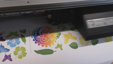 printing of tropical wall stickers