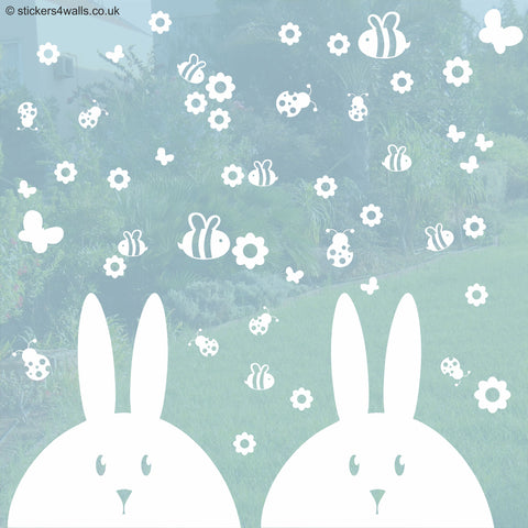 Easter Bunny Window Stickers