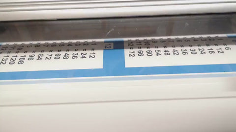 Reusable Times Table Fabric Wall Sticker, Educational Wall Decal