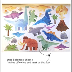 Half Price Dinosaur and Mammoth Standard Sheet