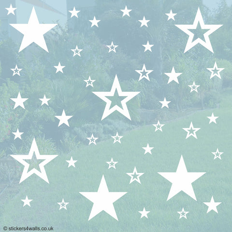 Reusable Star Window Stickers, Window Cling Decorations, Wedding Windows Display