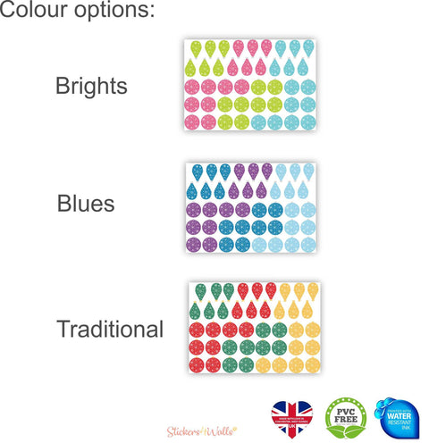Bauble Wall Stickers part of Reusable Christmas Tree Wall Sticker
