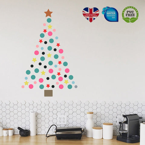 Reusable Polka Dot Contemporary Christmas Tree