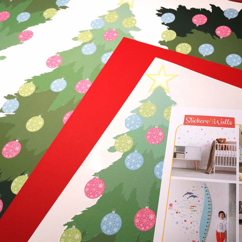 Mini Reusable Christmas Tree Fabric Wall Sticker