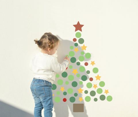 Reusable Polka Dot Contemporary Christmas Tree
