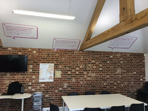 Reusable Your Brand Logo Fabric Wall Sticker, Business Logo Wall Poster, Home Office Branding Wall Art