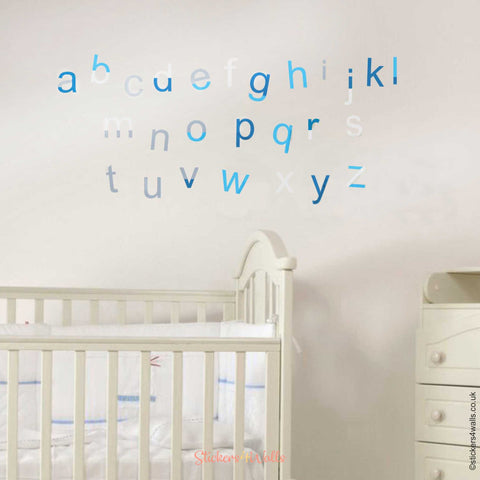 Alphabet PVC Free Wall Stickers - Reusable & Educational