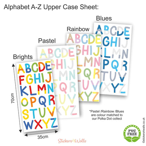 Reusable Alphabet Fabric Wall Stickers, Number And Letter Wall Decals