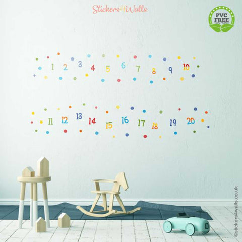 Reusable Alphabet Fabric Wall Stickers, Number And Letter Wall Decals