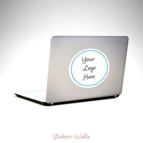 Reusable Your Brand Logo Fabric Small Sticker, Business Laptop Sticker