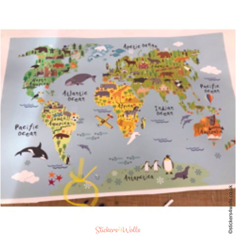 Reduced Price Kids World Map with Speck