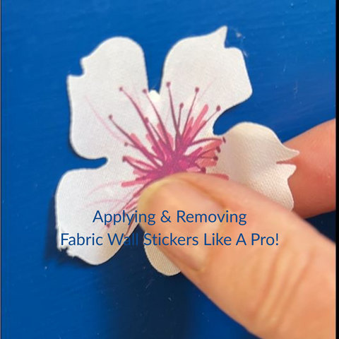 How To Apply & Remove Fabric Wall Stickers Like a Pro