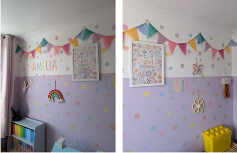 How to Create a Beautiful Playroom Feature Wall Without Wallpaper