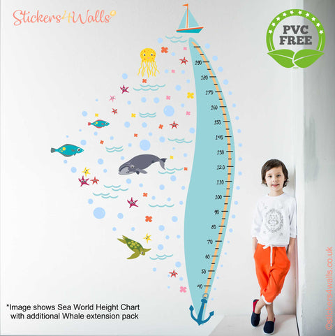 Fabric removable height chart