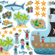 culturally themed pirate wall stickers