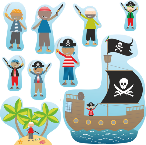 pirate kids bedroom decoration