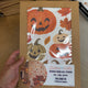 Halloween Pumpkin Wall Stickers – Repositionable Autumn Fabric Decals