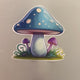 Colourful Toadstool Fabric Wall Stickers