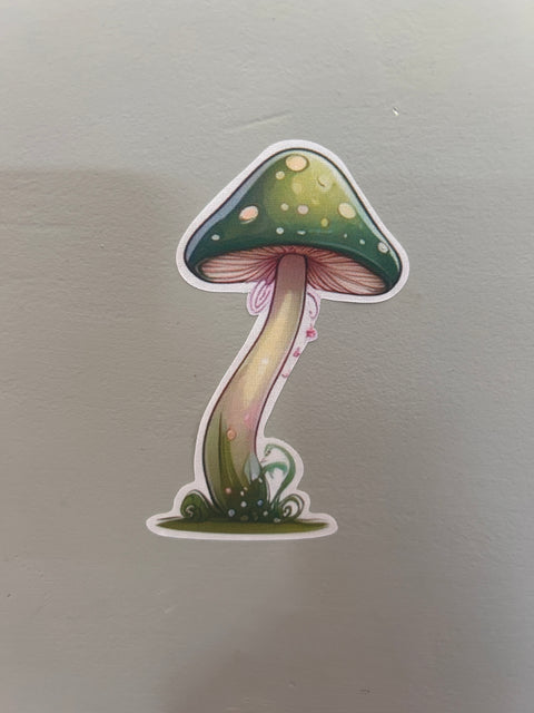 Colourful Toadstool Fabric Wall Stickers