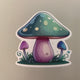 Colourful Toadstool Fabric Wall Stickers