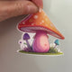 Colourful Toadstool Fabric Wall Stickers