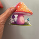 Colourful Toadstool Fabric Wall Stickers