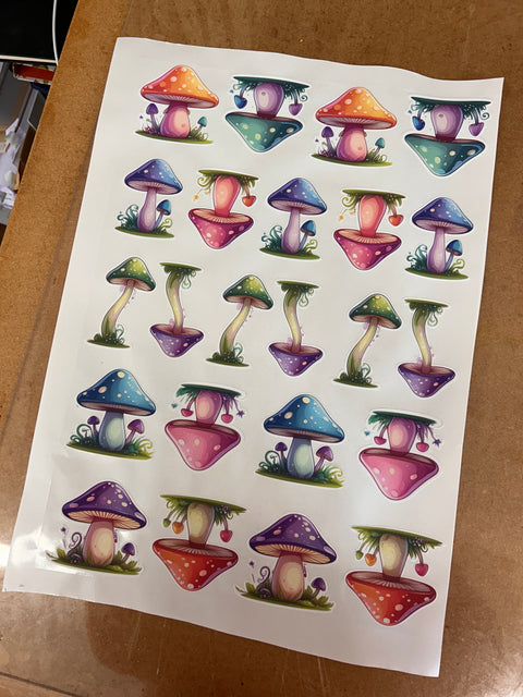 toadstool fabric wall stickers