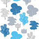 Update Plain Walls With Colourful Trees Fabric Wall Stickers
