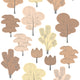 Update Plain Walls With Colourful Trees Fabric Wall Stickers