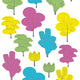 Update Plain Walls With Colourful Trees Fabric Wall Stickers