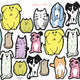 Fur Ever Friends Fabric Wall Stickers - Adorable Cat & Dog Themed Home Decor