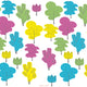 Update Plain Walls With Colourful Trees Fabric Wall Stickers