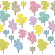 Update Plain Walls With Colourful Trees Fabric Wall Stickers