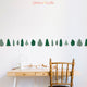 individual tree design wall stickers put on as a border