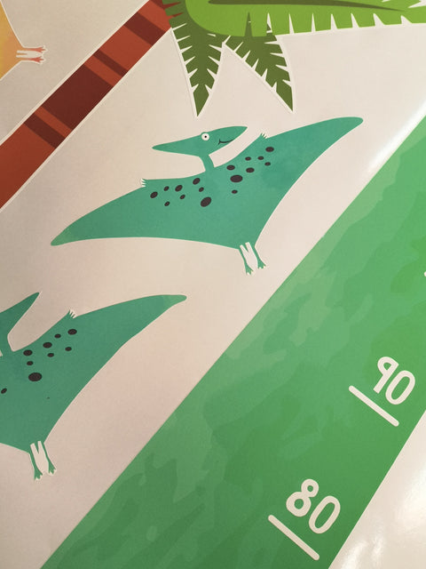 pteradactyl on the dinosaur height chart