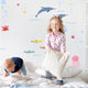 Dolphin Themed Fabric Wall Stickers Extension Pack - Reusable