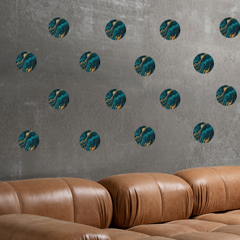 Modern Circle Designs for Stylish Spaces | Fabric Wall Stickers | Decorative Wall Circles