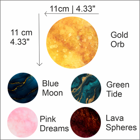 Modern Circle Designs for Stylish Spaces | Fabric Wall Stickers | Decorative Wall Circles