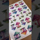 Colourful Toadstool Fabric Wall Stickers
