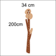 Woodland Themed Kids Height Chart Wall Sticker - Removable & Repositionable