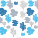 Update Plain Walls With Colourful Trees Fabric Wall Stickers