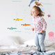 Dolphin Themed Fabric Wall Stickers Extension Pack - Reusable