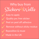 Modern Circle Designs for Stylish Spaces | Fabric Wall Stickers | Decorative Wall Circles