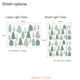 image showing number and scale of wall sticker sheet